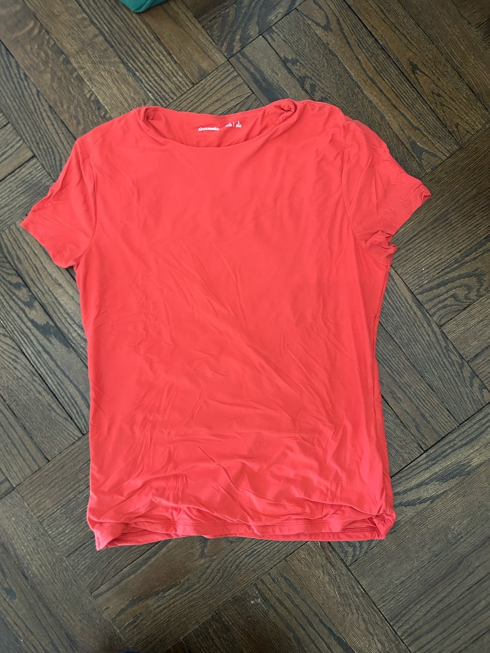 Abercrombie & Fitch Red Soft Matte Seamless Tuckable Baby Tee